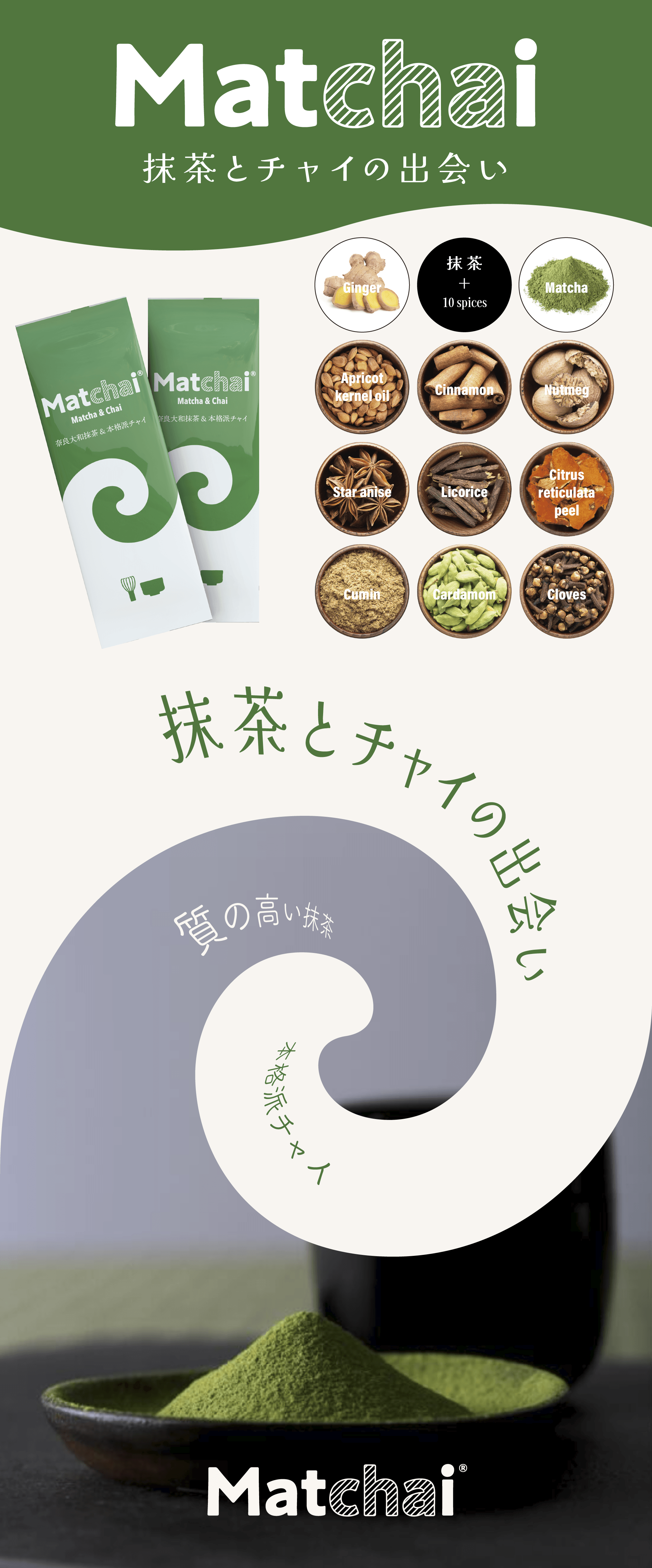 Matchai (マッチャイ) 抹茶＋チャイ | 商品紹介 | 佐藤薬品ヘルスケア